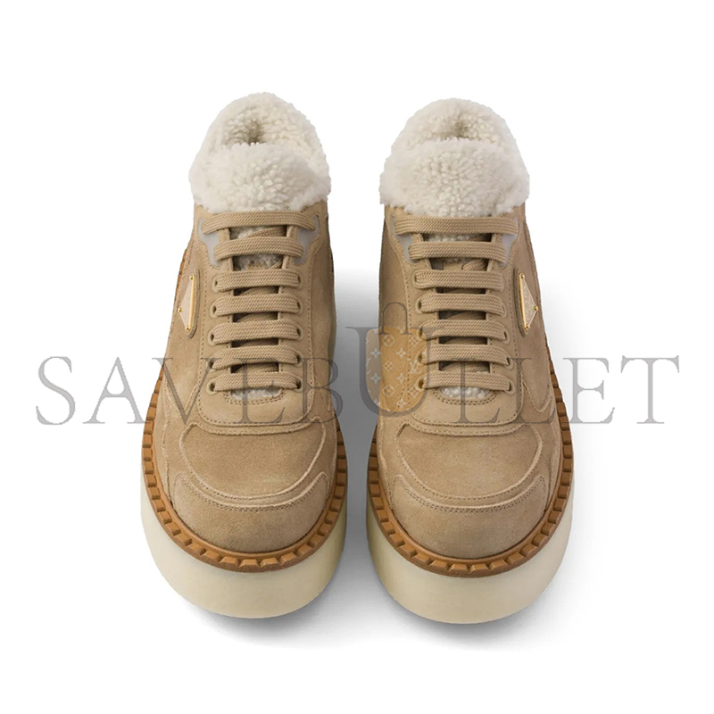 Pra*a suede mid-top sneakers